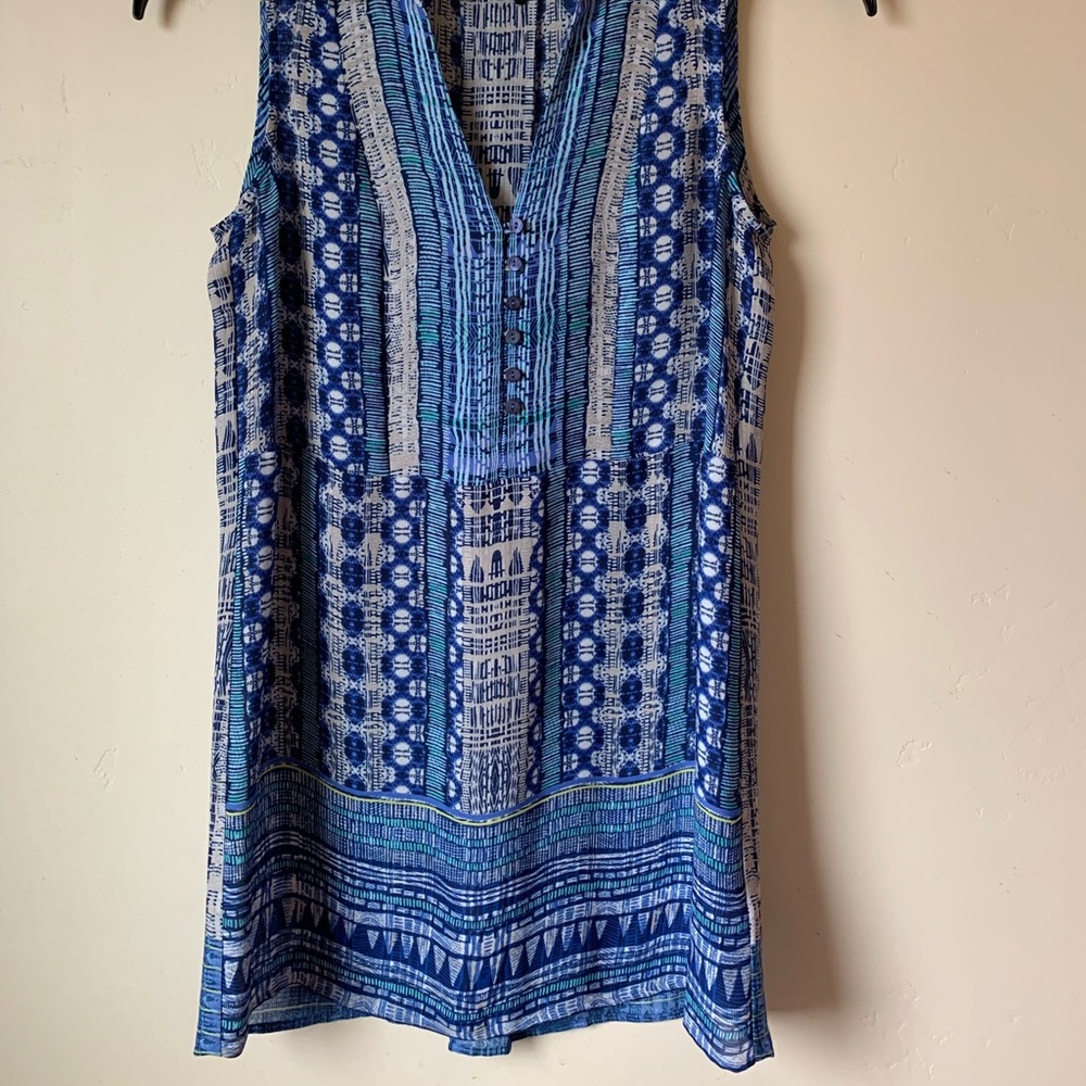 Nic+Zoe sleeveless chiffon tunic